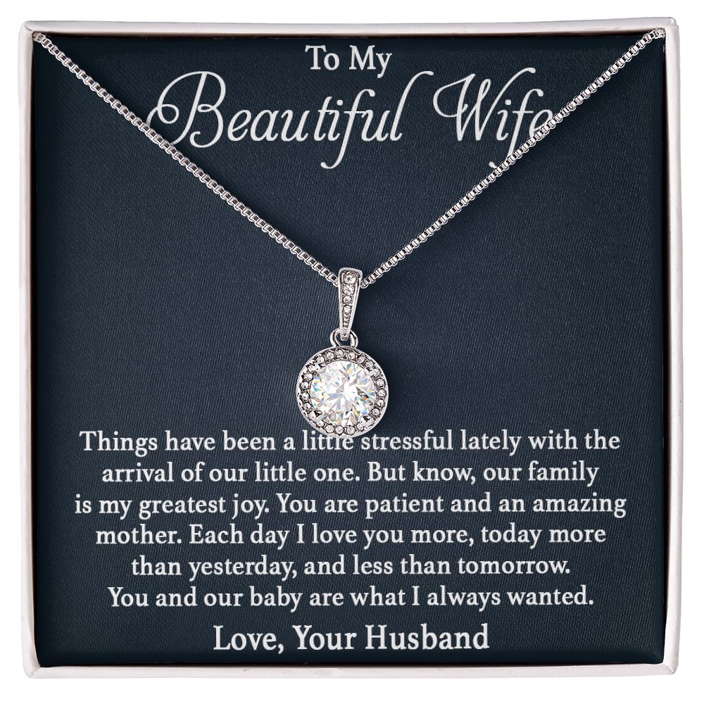 To My Beautiful Wife Greatest Joy Eternal Hope Necklace