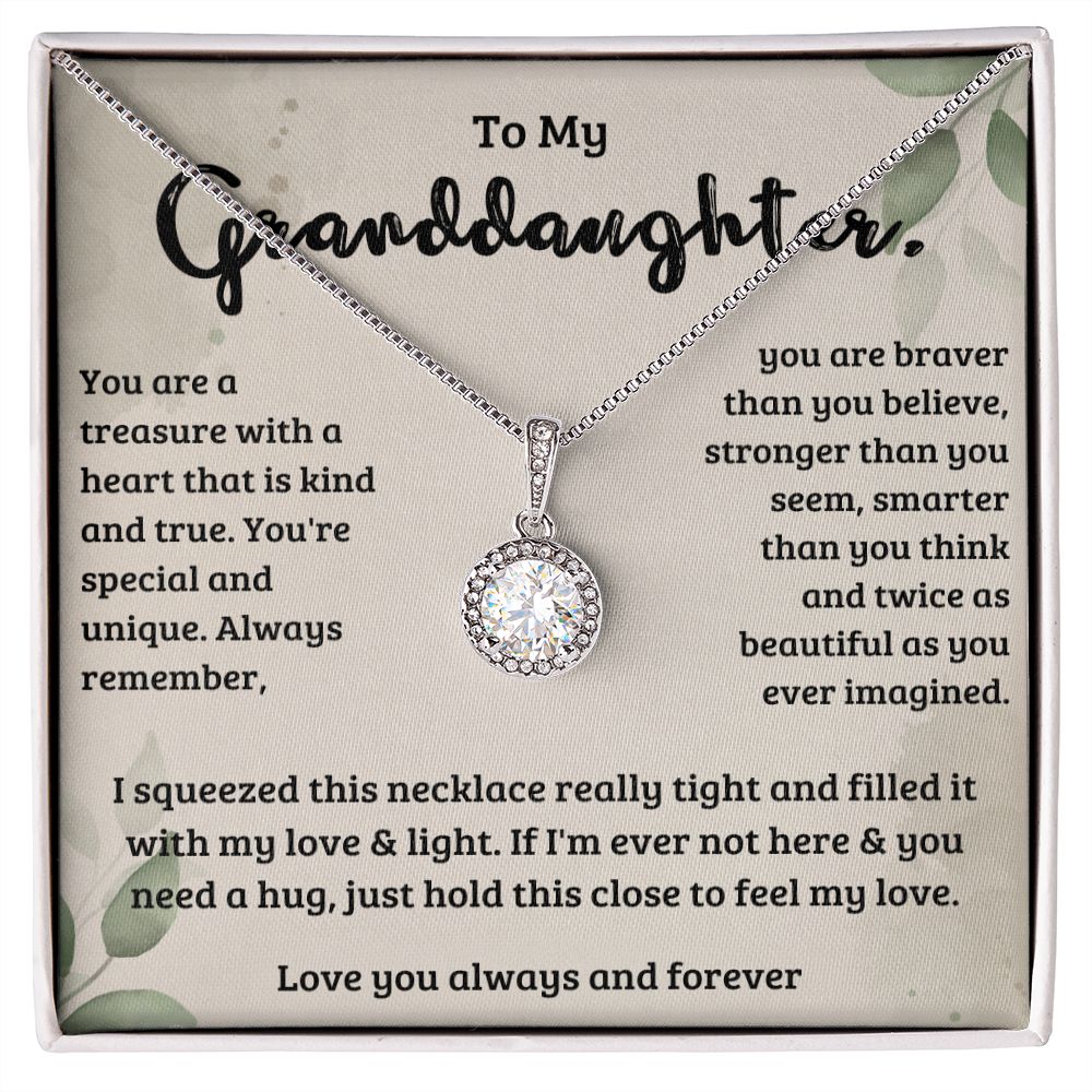 To My Granddaughter Special Eternal Hope Necklace