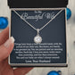 To My Beautiful Wife Greatest Joy Eternal Hope Necklace