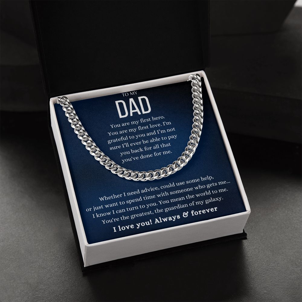 To My Dad Greatest Cuban Link Chain