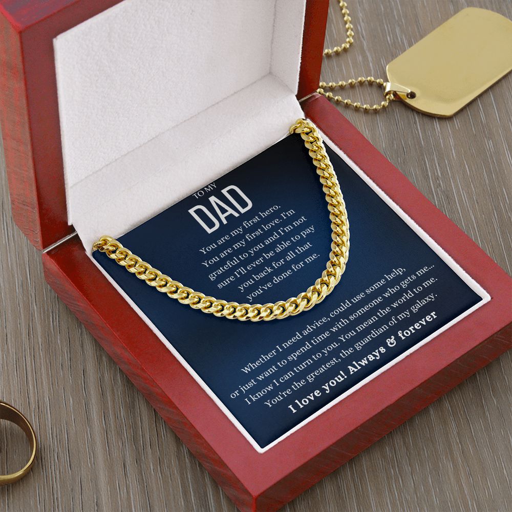 To My Dad Greatest Cuban Link Chain