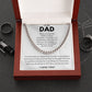 To My Dad First Hero Cuban Link Chain