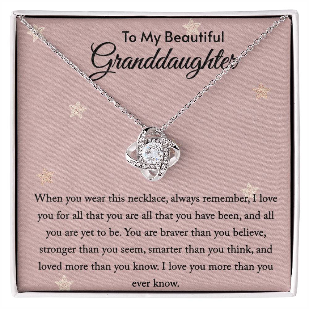 Granddaughter Gifts Loved More Love Knot