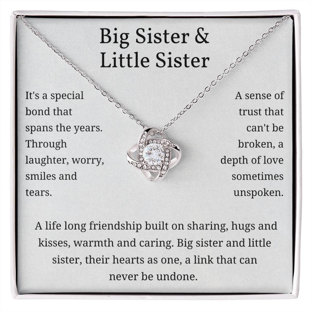 Big Sister & Little Sister - Special Bond Love Knot