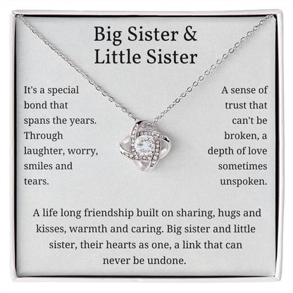 Big Sister & Little Sister - Special Bond Love Knot