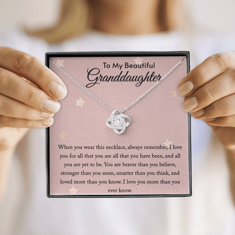 Granddaughter Gifts Loved More Love Knot