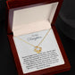 To My Daughter Never Give Up Love Knot Necklace