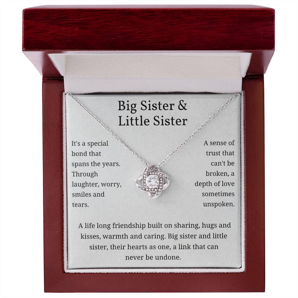 Big Sister & Little Sister - Special Bond Love Knot