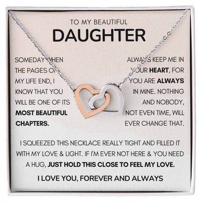 To My Beautiful Daughter Beautiful Chapters Interlocking Hearts