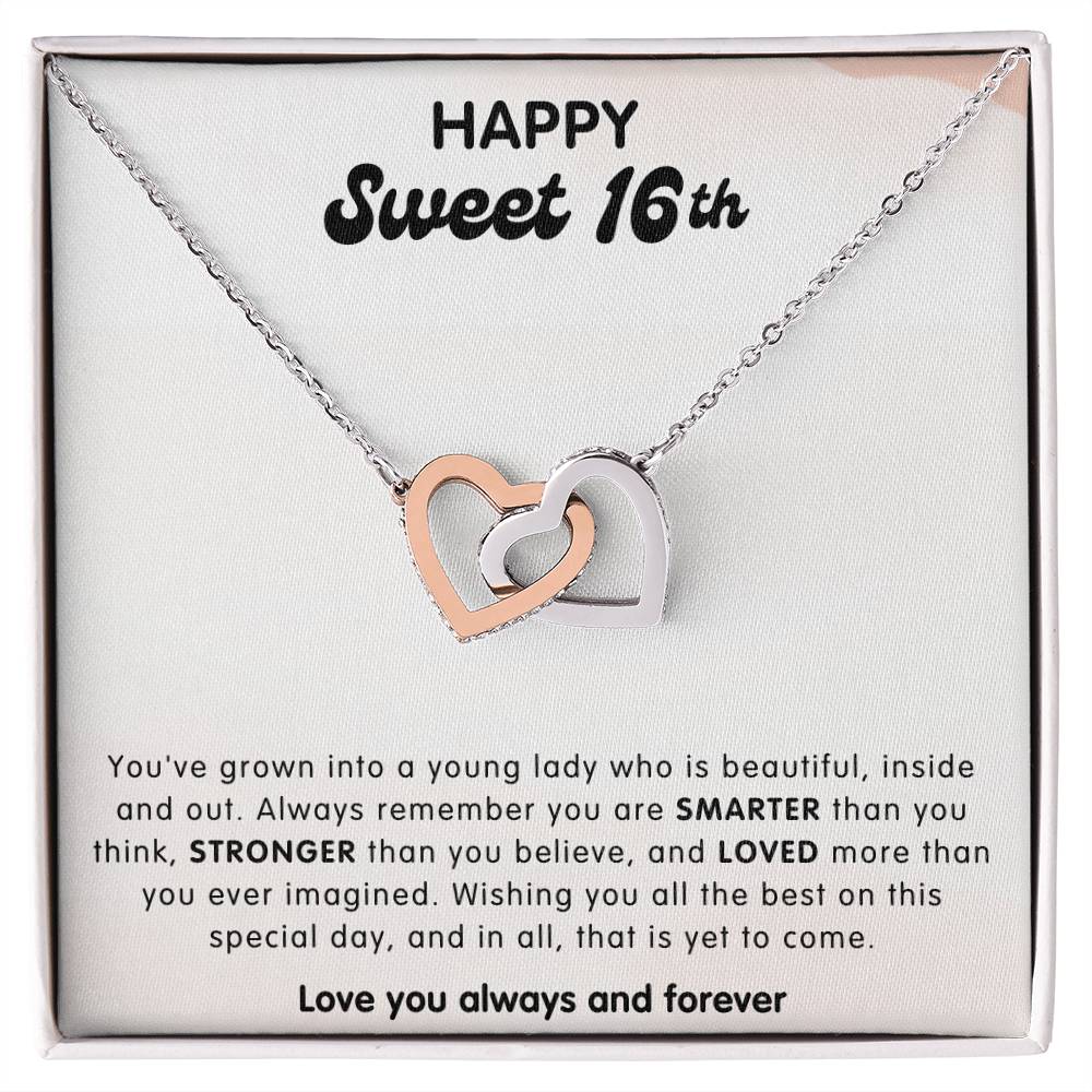 Sweet 16, Braver Interlocking Hearts Necklace