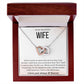 To My Beautiful Wife, Love Stories Are Great Interlocking Hearts Necklace