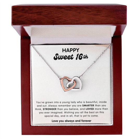 Sweet 16, Braver Interlocking Hearts Necklace