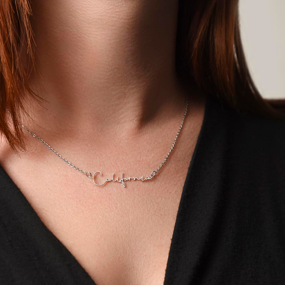 Personalized Signature Name Necklace