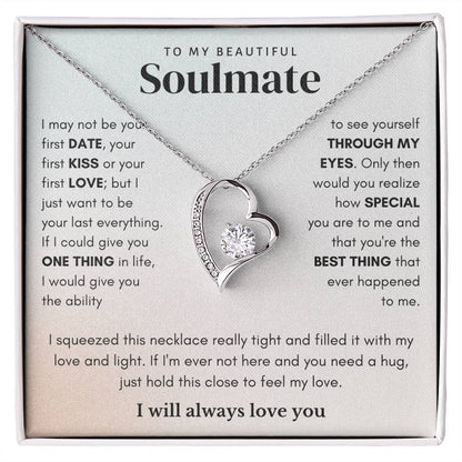 To My Beautiful Soulmate Everything Forever Love Necklace