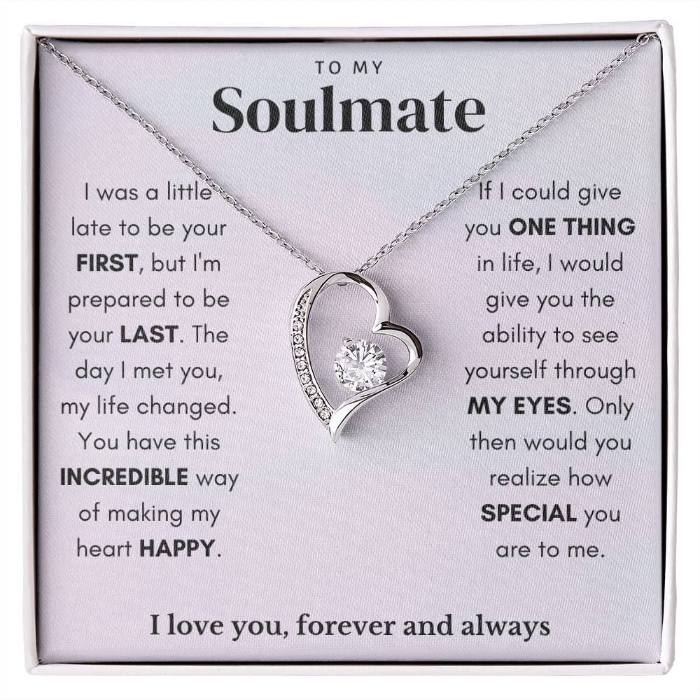 To My Soulmate Forever Love Necklace