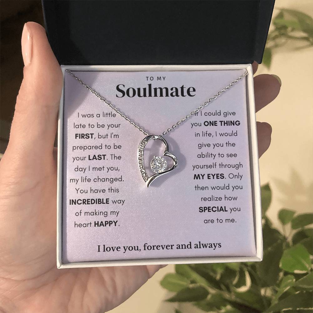 To My Soulmate Forever Love Necklace