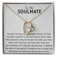 To My Soulmate Necklace, My Life Changed Forever Love Necklace