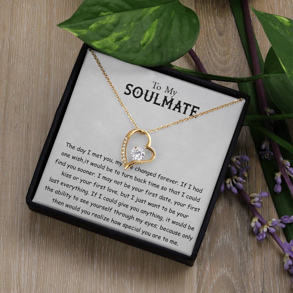 To My Soulmate Necklace, My Life Changed Forever Love Necklace