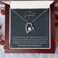 To My Soulmate Heart Forever Love Necklace Gift