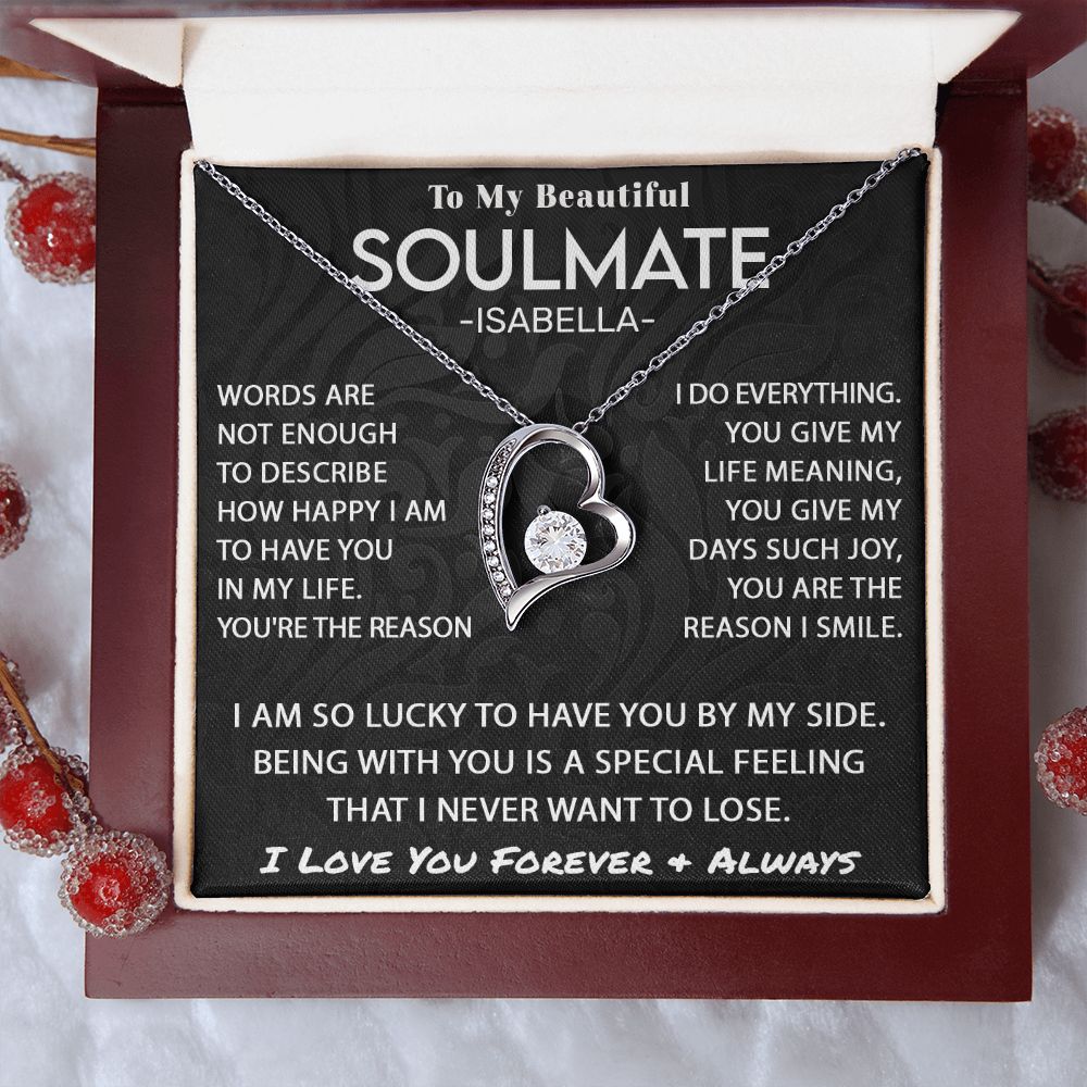 To My Beautiful Soulmate - So Lucky Forever Love Necklace