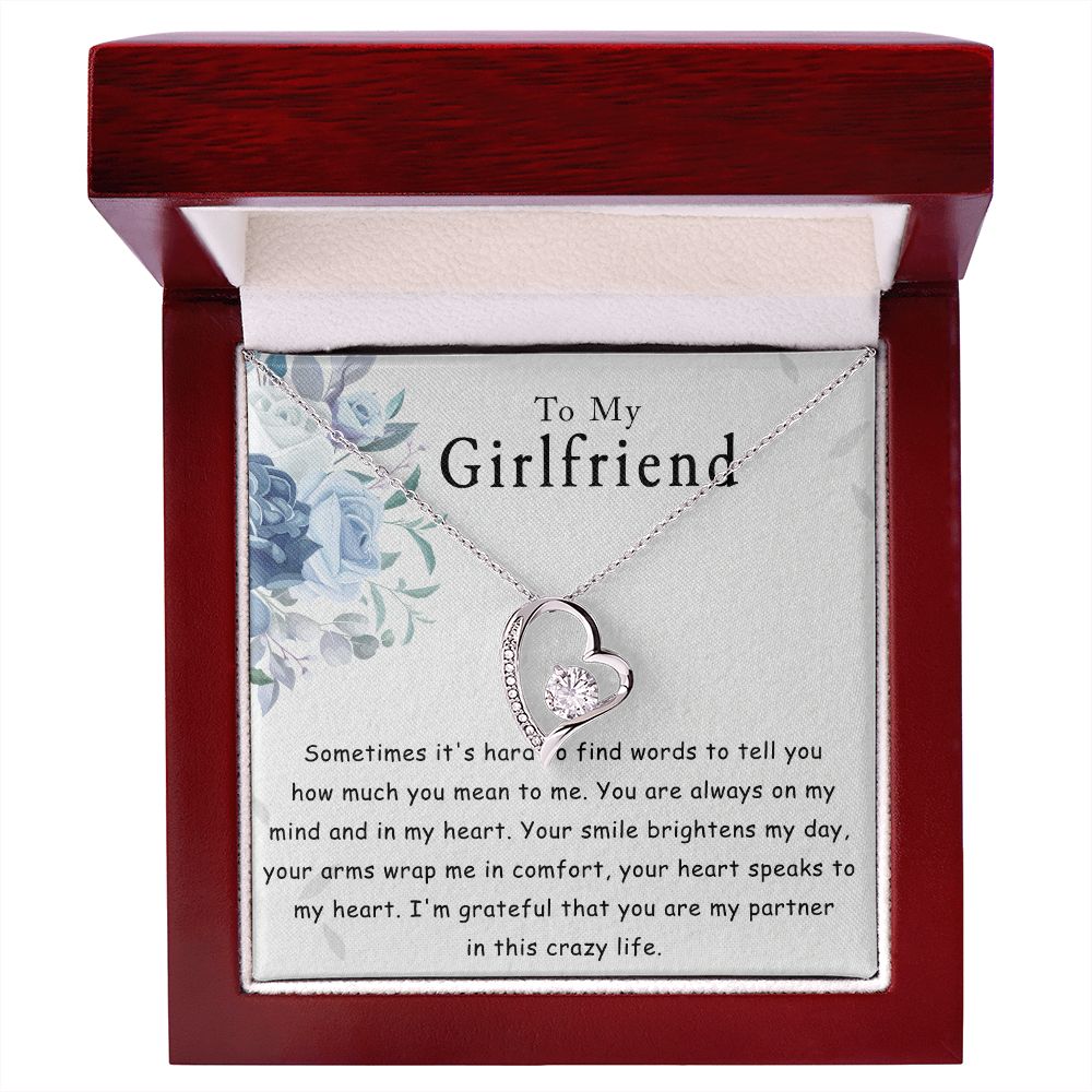 Necklace for Girlfriend, To My Girlfriend Necklace Gifts, Necklace for Women, Girlfriend Birthday Gifts Ideas, Gift for Anniversary Mother's Valentines Day Christmas Gift for her Gf from Boyfriend