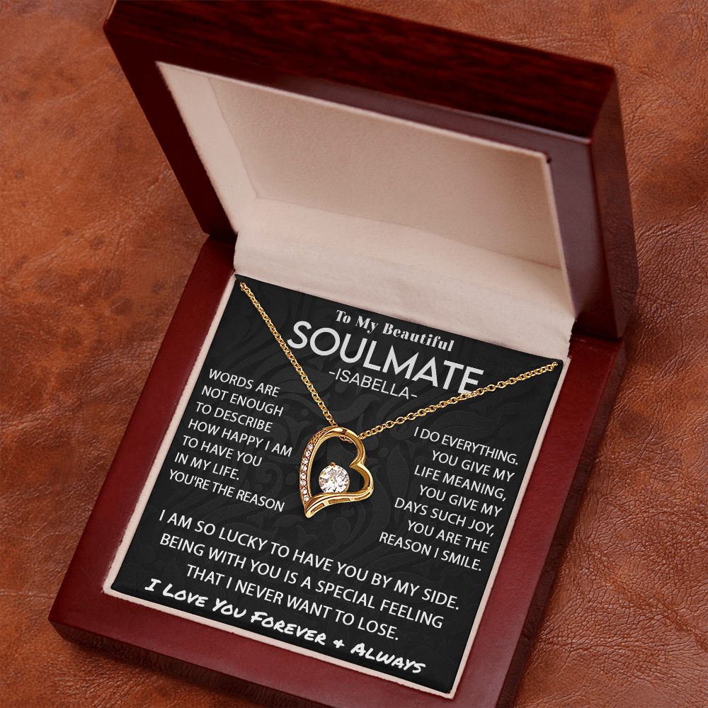 To My Beautiful Soulmate - So Lucky Forever Love Necklace