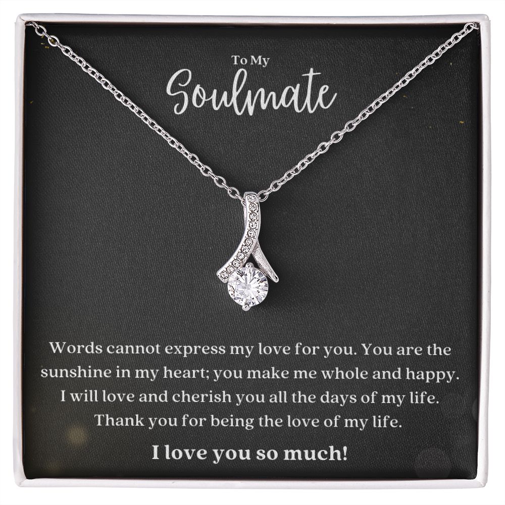 To My Soulmate Sunshine Alluring Necklace Gift