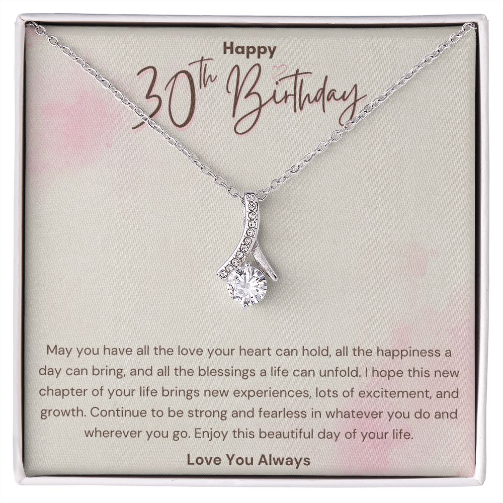 Happy 30th Birthday Blessings Alluring Beauty Necklace