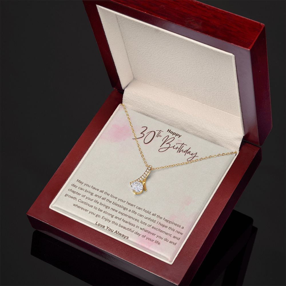 Happy 30th Birthday Blessings Alluring Beauty Necklace