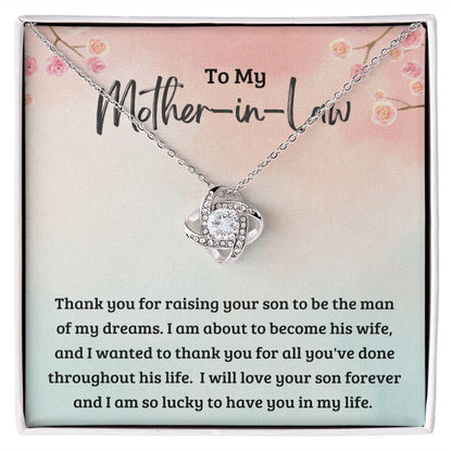 My Future Mother In Law Gifts 925 Sterling Silver Pendant Necklace, Mother in Law Gifts From Daughter in Law For Husbands Mom Christmas Mothers Day Birthday Wedding Present To My Bonus Mom Jewelry