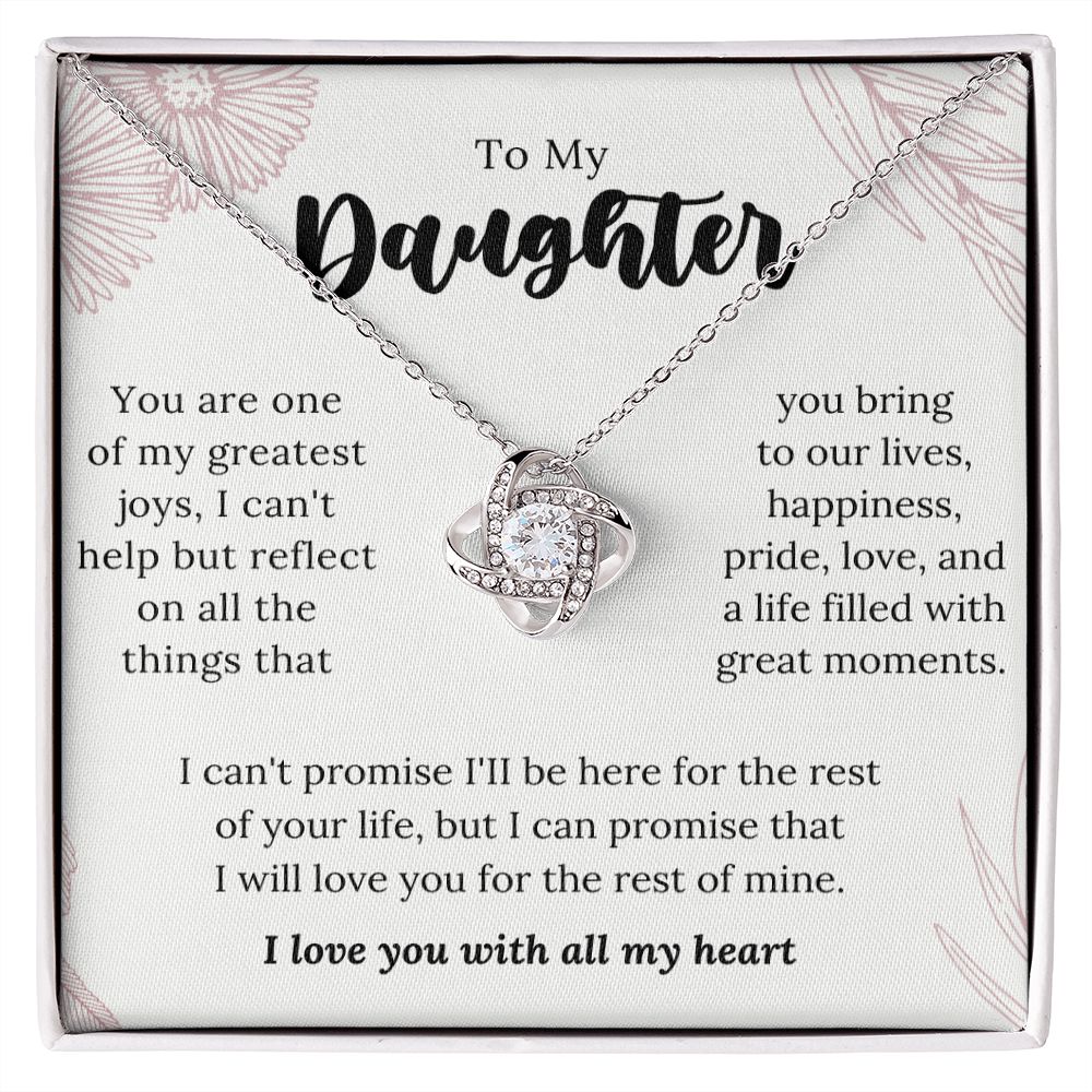 To My Daughter Necklace, To My Daughter Gifts From Dad, Father Daughter Gifts, Mother Daughter Gifts,Mothers Valentines Day Birthday Christmas Graduation Wedding Gift For Teen Girls Women Jewelry Gift