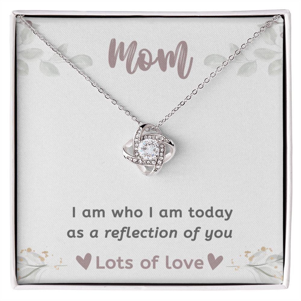 Gifts for Mom Mother Necklace Pendant Sterling Silver For Women Love Knot Bonus Mom Birthday Christmas Gifts, New In Law Mothers Day Jewelry, Necklaces for Mom, Best Mom Necklace Gift for Mother