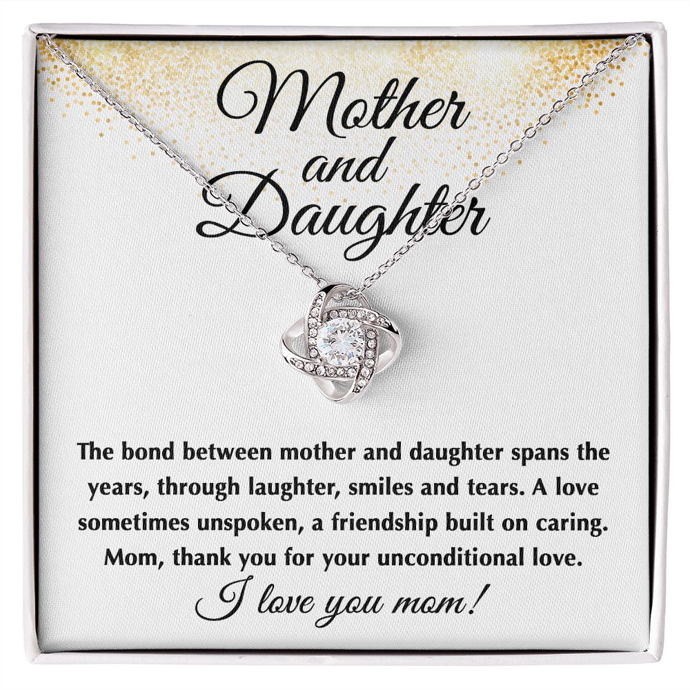 Mother And Daughter - Unconditional Love Knot Necklace