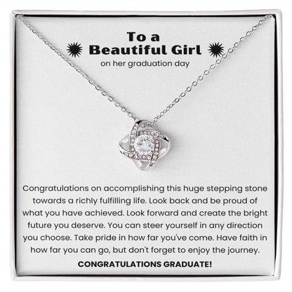 Congratulations Graduate - Love Knot Necklace