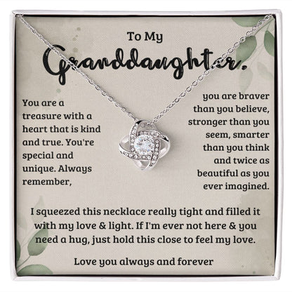 Granddaughter Gifts From Grandma,Granddaughter Necklace From Nana Grandpa Grandparents Mom Dad Jewelry Gift Box,Christmas Valentines Mothers Day Anniversary Birthday Graduation Gifts For Granddaughter