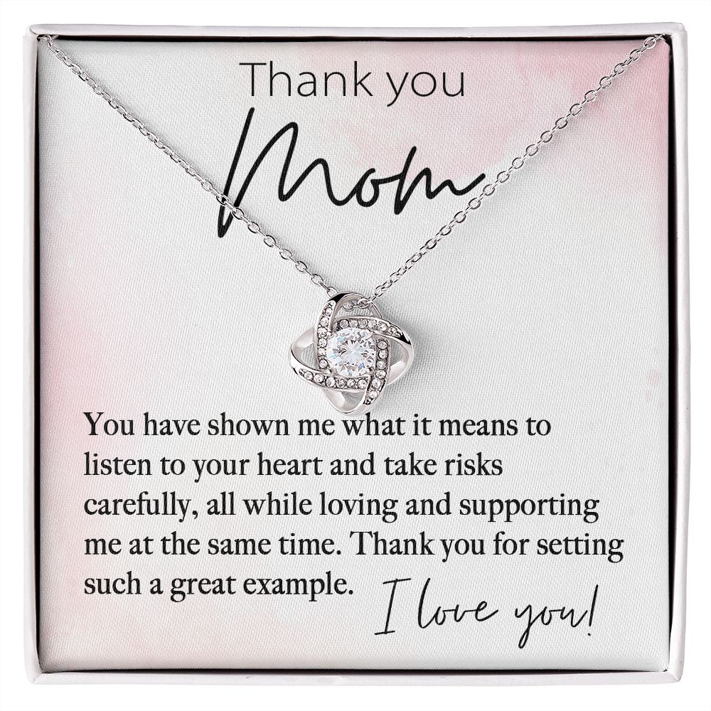 Thank You Mom - Great Example Love Knot Necklace