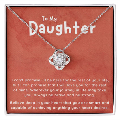 Daughter Gift From Mom , Mother Daughter Necklace, To My Daughter Necklace, Father Daughter Gifts, Mothers Valentines Day Birthday Christmas Graduation Wedding Jewelry Gift For Teen Girls Women