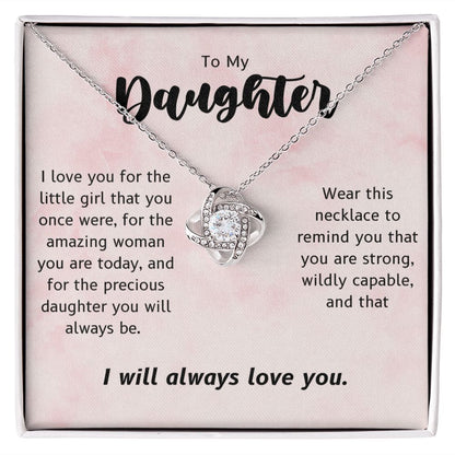 To My Daughter Necklace, Father To Daughter Gift, Mother Daughter Necklace, Daughter Birthday Gift, Christmas Gift for Her, Graduation Gift, Valentine's Day Present, Mothers Day Gift