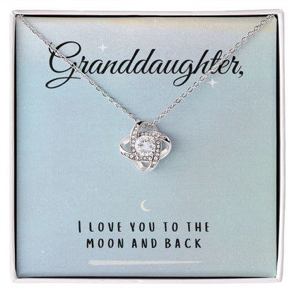 Granddaughter Gifts From Grandma, Granddaughter Necklace From Nana Grandpa Grandparents Jewelry Pendant Gift Box, Birthday Gifts For Granddaughter, Gift On Valentines Mothers Day Christmas Graduation