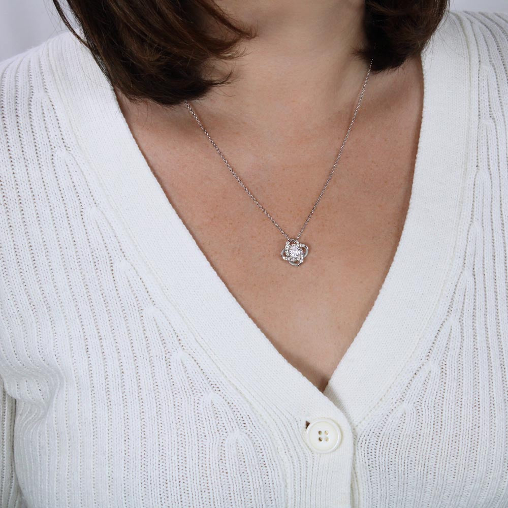 Happy 40th Birthday - Incredible Milestone Love Knot Necklace