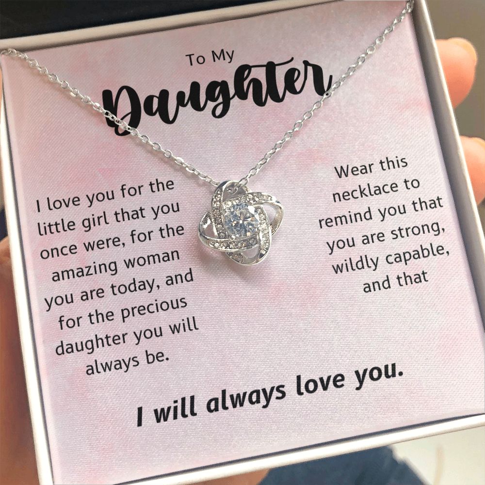 To My Daughter Necklace, Father To Daughter Gift, Mother Daughter Necklace, Daughter Birthday Gift, Christmas Gift for Her, Graduation Gift, Valentine's Day Present, Mothers Day Gift