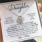 To My Daughter - Forever And Always Love Knot Necklace