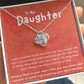 Daughter Gift From Mom , Mother Daughter Necklace, To My Daughter Necklace, Father Daughter Gifts, Mothers Valentines Day Birthday Christmas Graduation Wedding Jewelry Gift For Teen Girls Women