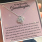 To My Granddaughter Necklace, Necklaces for Women Teen Girls, Necklaces Gifts for Granddaughter From Grandma Grandpa, Birthday Christmas Mothers Valentines Day Graduation Pendant Jewelry Gifts