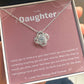 Necklace Gifts for Daughters From Mothers, To My Daughter Necklace, Christmas Gifts for Teenage Girls Women, Gifts From Dad Mom, Jewelry Gift for Badass Daughter on Birthday Valentines Day Graduation