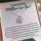 Love Knot, To My Mother-In-Law Gift From Daughter-In-Law, Mother-In-Law Necklace, White Gold Plated Jewelry Pendant Mother In Law Christmas Graduation Mothers Day Anniversary Birthday Gifts for Women