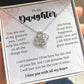 To My Daughter Necklace, To My Daughter Gifts From Dad, Father Daughter Gifts, Mother Daughter Gifts,Mothers Valentines Day Birthday Christmas Graduation Wedding Gift For Teen Girls Women Jewelry Gift