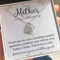 To My Mother On My Wedding Day Necklace, Your Little Girl, Mother of the Bride Gift From Daughter, Mother of the Bride Necklace From Bride, Mom of Bride, Love Knot Necklace, Necklace Gift for Mom