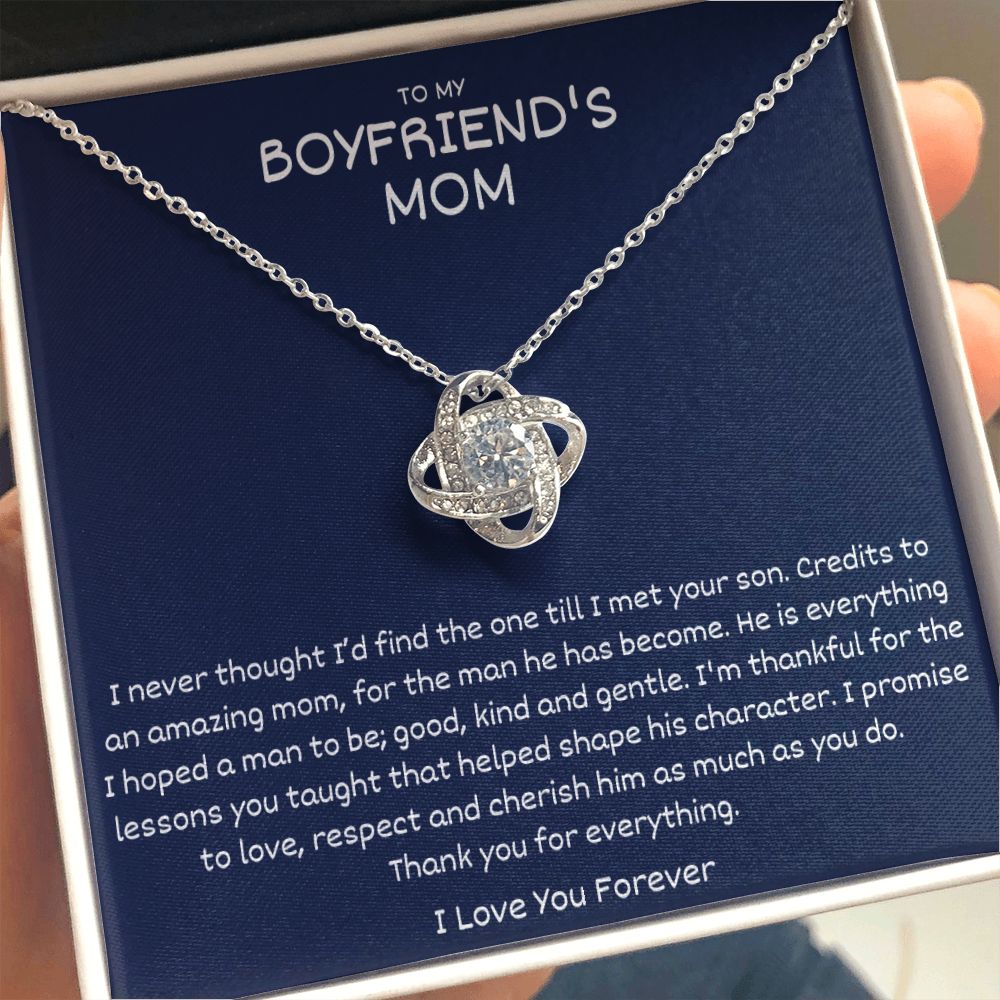 Boyfriends Mom Necklace, Gifts For Boyfriend's Mom, To My Boyfriends Mom Gifts, To My Boyfriends Mom Necklace, Boyfriends Mom Christmas Gifts