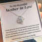 Gifts Necklaces For Women Girls, Gifts for Bonus Mom, White Gold Plated Love Knot Necklace for Mother In Law Jewelry Pendant, Christmas Graduation Mothers Day Anniversary Birthday Gifts for Women